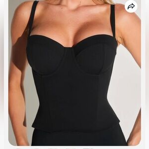 Lushy Bustier Swim - Black - XL / D/DD New with tags